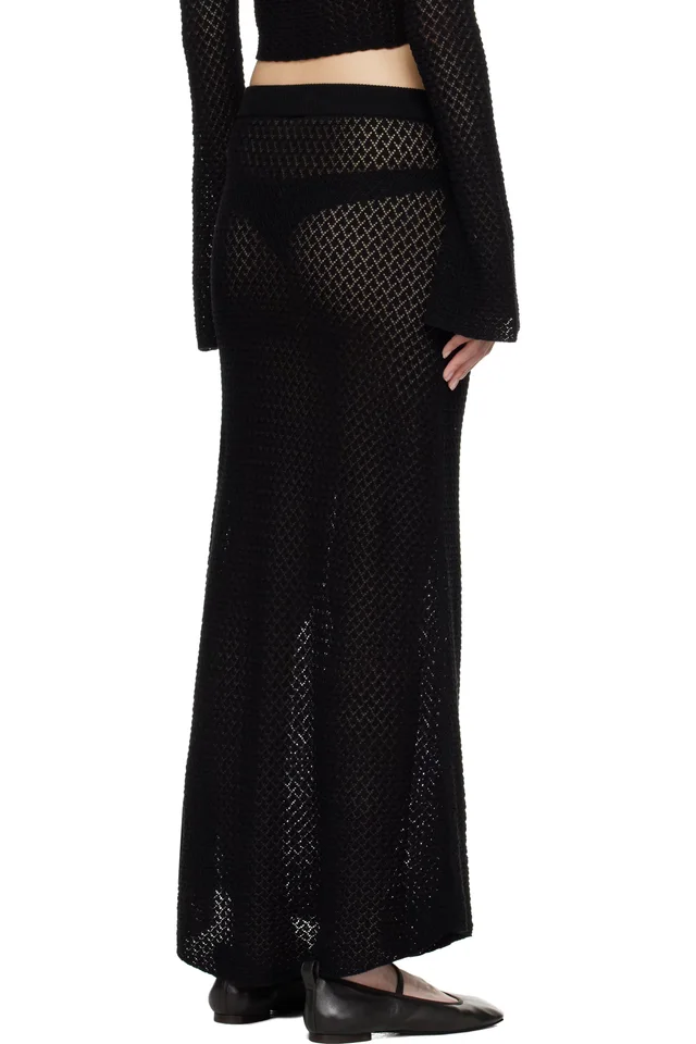 The Garment Black Tanzania Maxi Skirt, photo 3 of 4 from SSENSE
