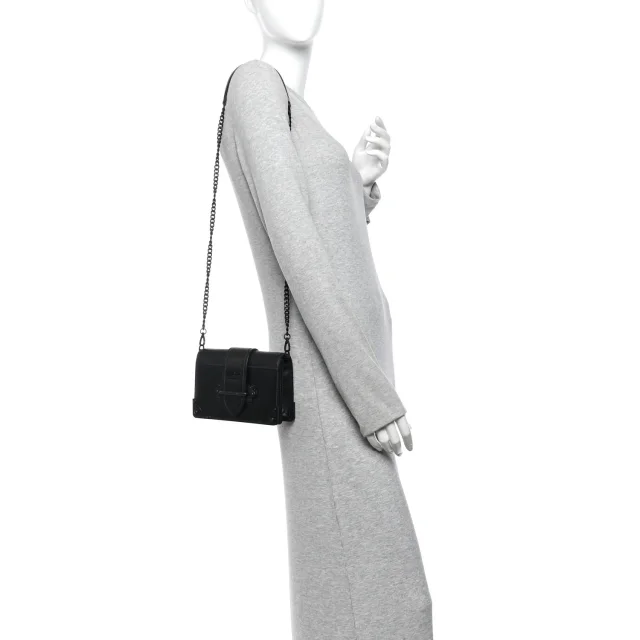 Prada City Calfskin Saffiano Cahier Bag Black in Black Saffiano leather from FASHIONPHILE, photo 2 of 9