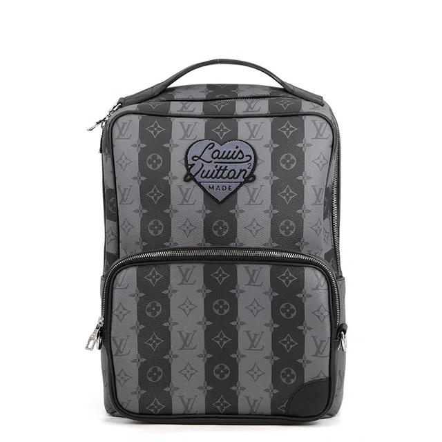 Louis Vuitton Modular Backpack Noir/GrayM45962 Monogram Stripe Eclipse in Black from GALLERY RARE