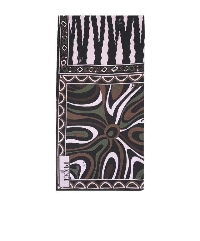 Emilio Pucci Patterned silk scarf, photo 2 of 3 from SENSER