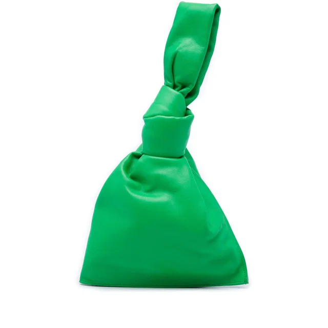 Green Bottega Veneta MIni Nappa The Twist Handbag in Green Nappa leather from Designer Revival