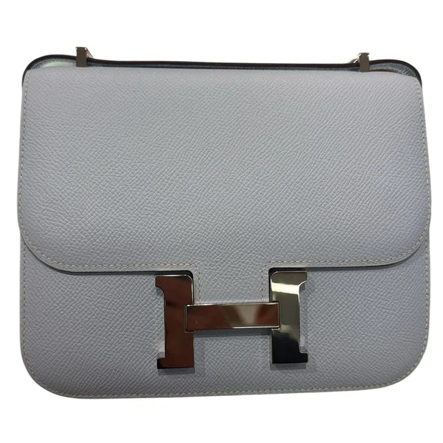 Hermès Blue Glacier Constance 18 with PHW in Epsom in Blue Epsom leather from Luxury Promise