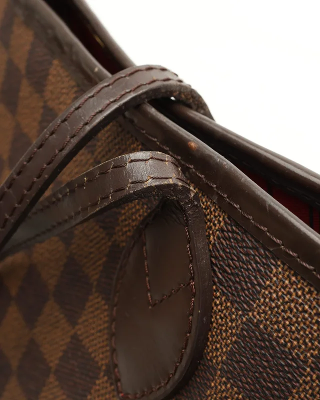 Louis Vuitton Damier Ebene Neverfull MM Tote Bag in Brown Canvas from A Retro Tale, photo 7 of 10