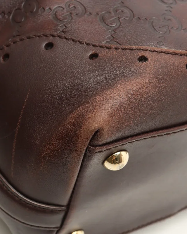 Gucci Guccissima Punch Tote Bag in Leather from A Retro Tale, photo 9 of 10
