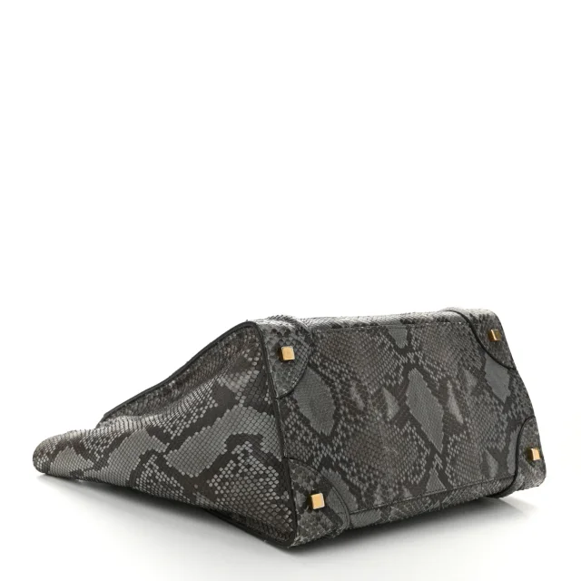 Celine Snakeskin Mini Luggage Multicolor in Multicolor Leather from FASHIONPHILE, photo 4 of 12