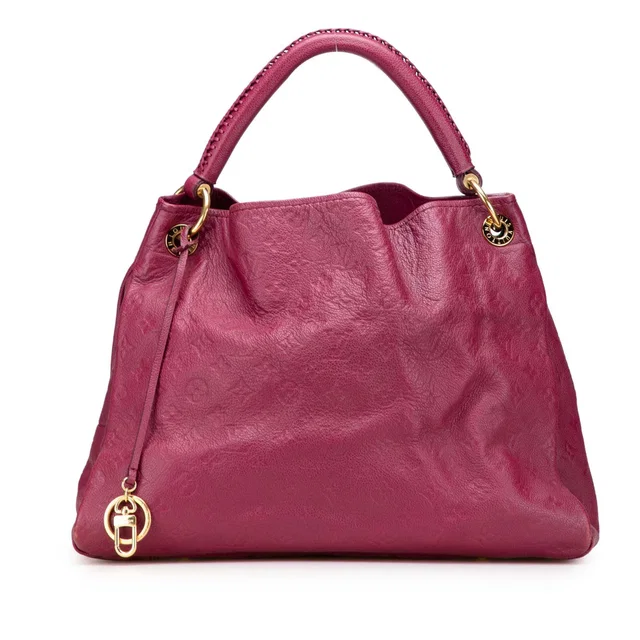 Purple Louis Vuitton Monogram Empreinte Artsy MM Hobo Bag in Purple Leather from Designer Revival