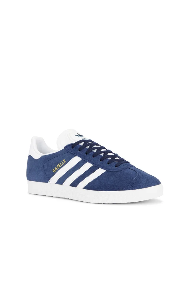 adidas Originals Gazelle in Collegiate Navy & White, photo 2 of 6 from REVOLVE (Canada)