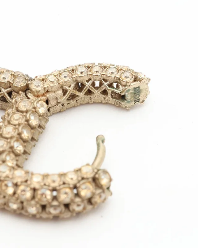 Dior Clair D Lune Rhinestone Earrings from A Retro Tale, photo 3 of 3