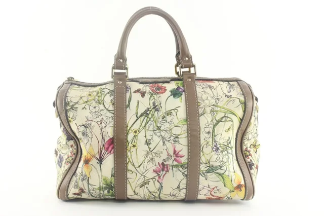 Gucci Floral Joy Boston Bag Flower Flora in Leather from Bagriculture