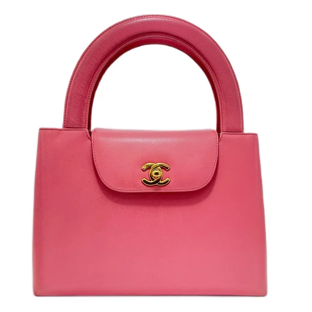 Chanel Vintage Kelly Dusty Pink Lambskin GHW #5 90211254 in Pink Lambskin from Luxury Promise
