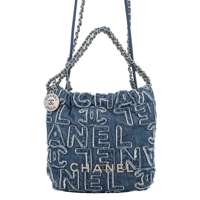 Chanel CHANEL22 ChainShoulder Bag BlueAS3980 Denim Size Mini in Denim from GALLERY RARE