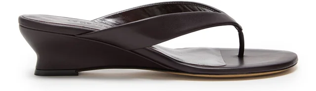 LE MONDE BERYL Low-heeled wedge sandals in Purple from 24S (US), photo 1 of 1