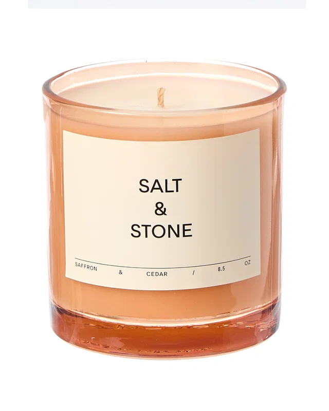 Salt & Stone 8.5oz Saffron & Cedar Candle, image 1 of 1 from Rue La La