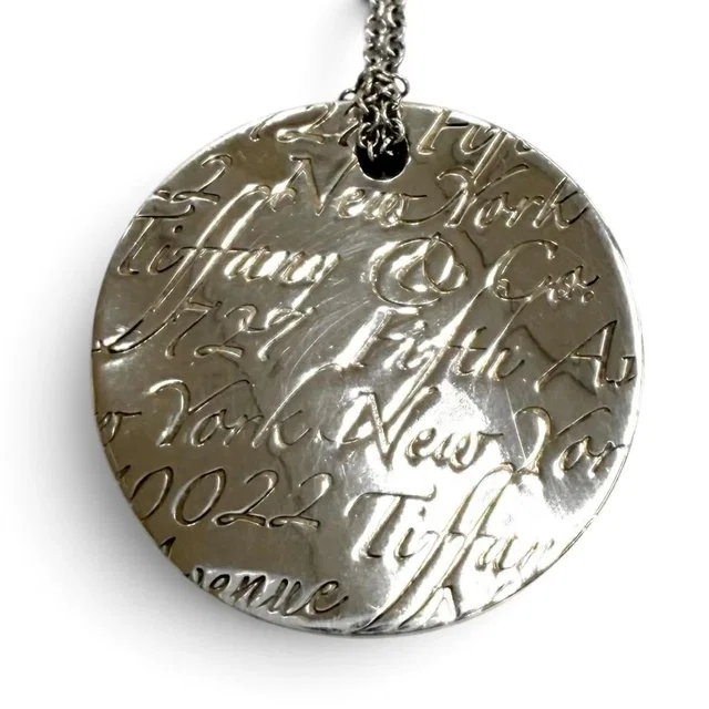 Tiffany & Co. 925 Notes Circle Necklace Pendant, Silver, Weight 9.3g, Women's, Comes With Box And Dust Bag in gray|silver from Grailed