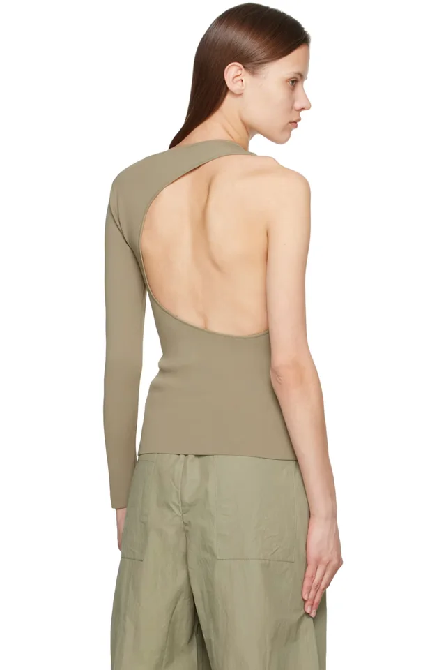 Paris Georgia Khaki Moon Long Sleeve T-Shirt, photo 3 of 4 from SSENSE