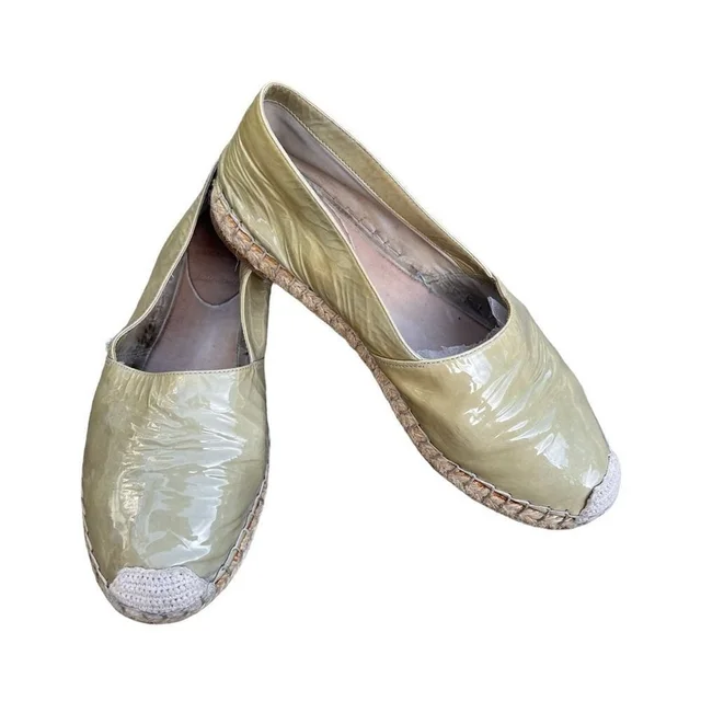 Brunello Cucinelli Patent Leather Espadrilles 36.5 in green Patent leather from Poshmark