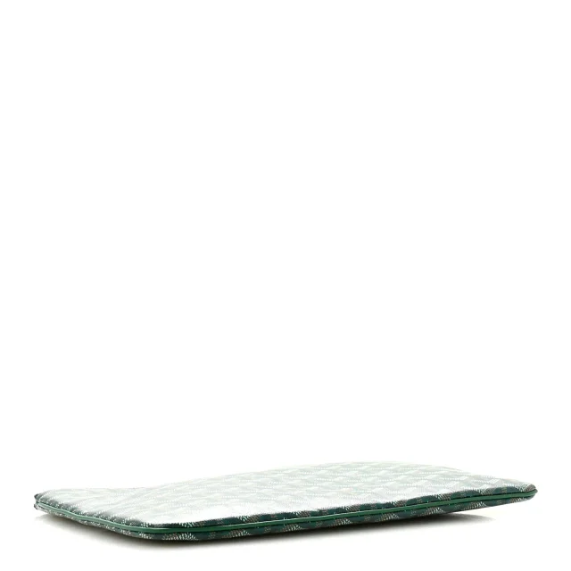 Goyard Goyardine Senat Pochette MM Green in Green Coated canvas from FASHIONPHILE, photo 4 of 8