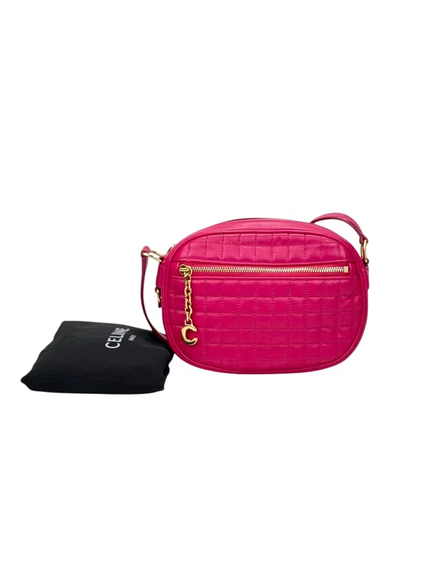 Celine Hot Pink Camera Bag in Pink from Luxury Promise