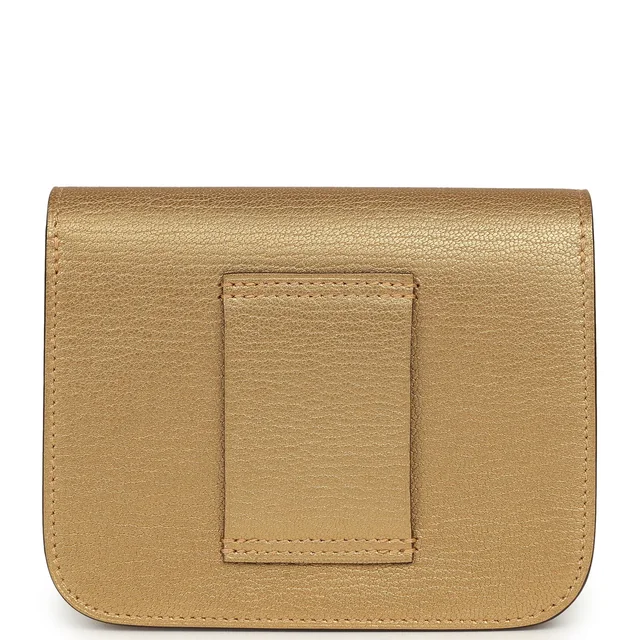 Hermès Constance Slim Wallet Dore Chevre Chamkilight Permabrass Hardware in Gold Goatskin from Madison Avenue Couture, photo 4 of 10