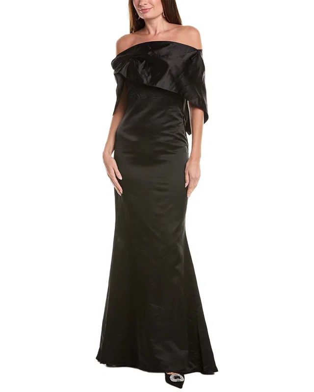 Oscar de la Renta Duchesse Silk Gown, image 1 of 1 from Rue La La