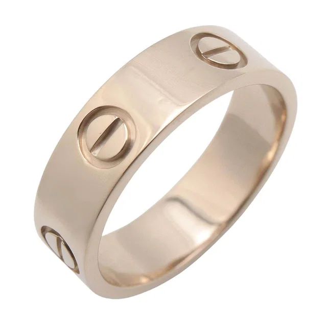 Cartier Love Au750 White Gold Ring Size 54 in White from LuxUness