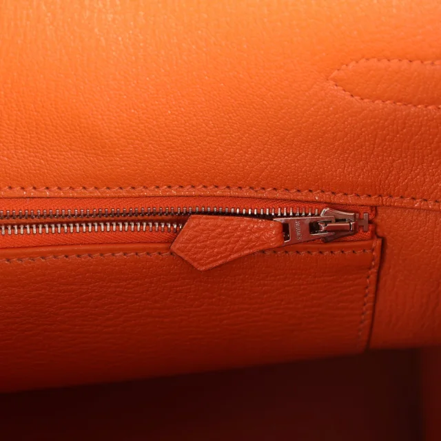 Hermès Birkin 35 Orange Togo Palladium Hardware in Orange Togo leather from Madison Avenue Couture, photo 9 of 9