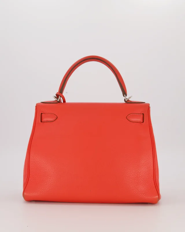 Hermès Kelly 28 Retourne Bag in Pink Togo leather from Sellier, photo 6 of 20