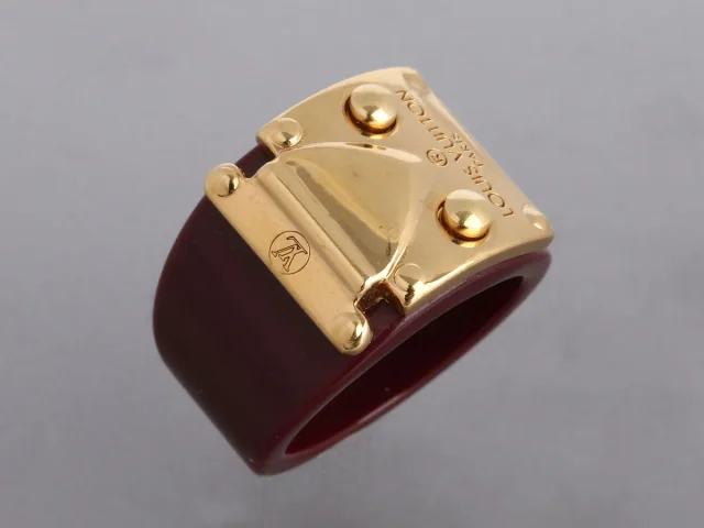 Louis Vuitton Maroon Lock Me Ring from Ann's Fabulous Finds, photo 1 of 1