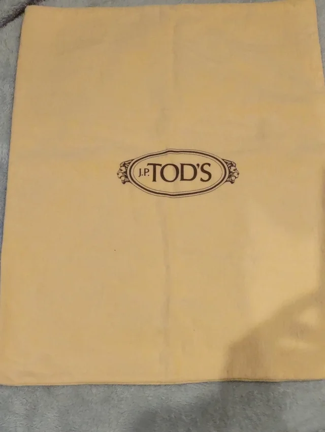 Tod's Dust Bag Storage Bag Drawstring Yellow Orange Tan in neutral|brown|yellow Velvet from Poshmark