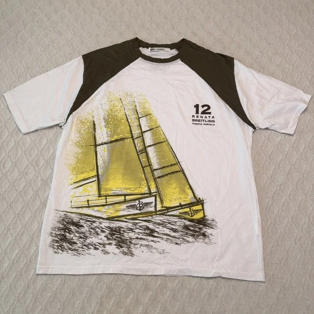 Breitling Vintage Regata Puerto Portals Sailing Event T-Shirt Size Xl in red from Poshmark