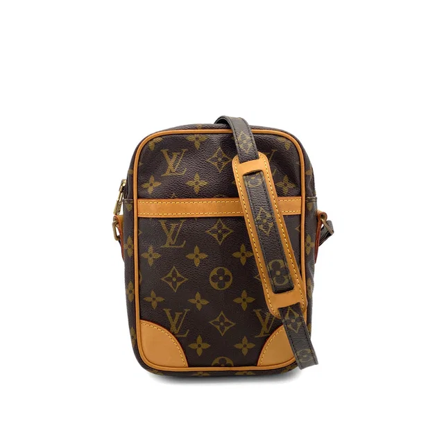 Louis Vuitton Monogram Danube Shoulder Bag Brown M45266 in Brown Coated canvas from Luxury Promise