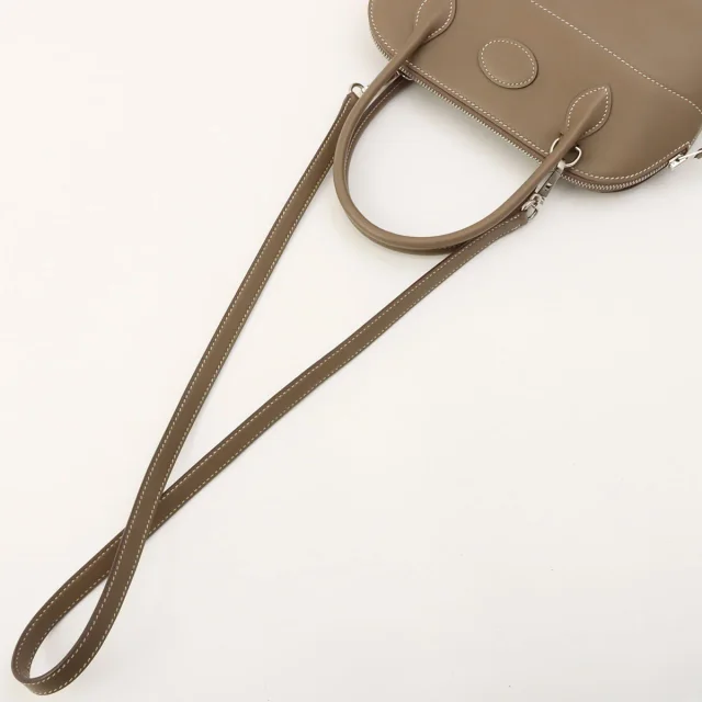 Hermès 2020 Bolide 27 Etoupe in Taupe Swift leather from VINTAGE QOO TOKYO, photo 11 of 14