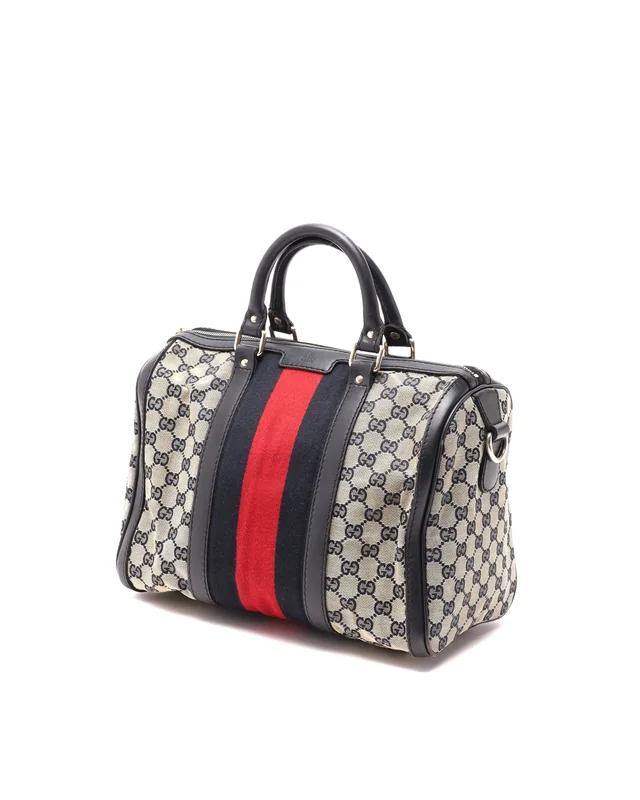 Gucci GG Sherry Line Boston Bag in Canvas from A Retro Tale, photo 2 of 9
