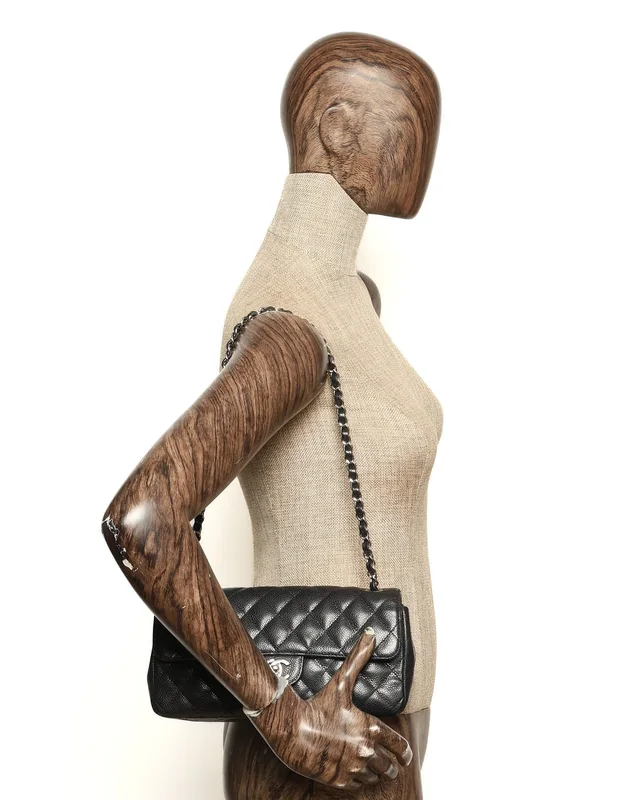 Chanel Caviar East West Flap Bag in Caviar leather from A Retro Tale, photo 10 of 10