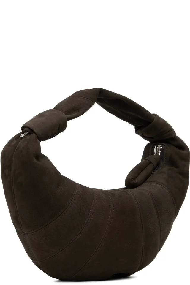 LEMAIRE Brown Mini Fortune Croissant Bag, photo 3 of 4 from SSENSE