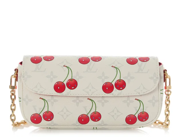 Louis Vuitton x TM Monogram Cerises Ivy Wallet on Chain in Coated canvas from Ann's Fabulous Finds