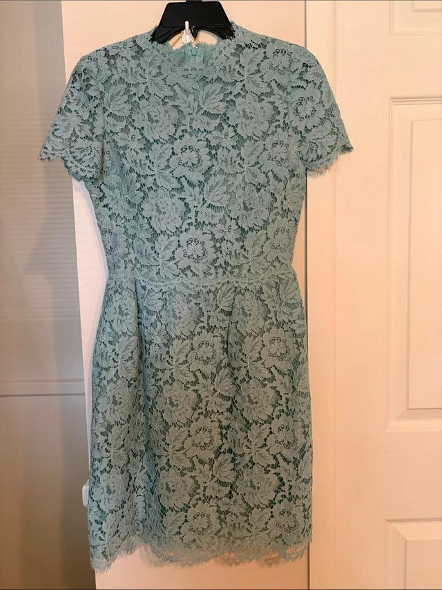 Valentino Garavani Mint Lace Mini Dress Size 40 in green from Poshmark