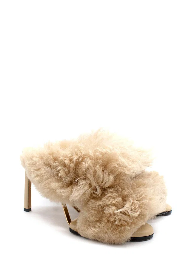 Bottega Veneta The Curve Shearling Sandals from HEWI