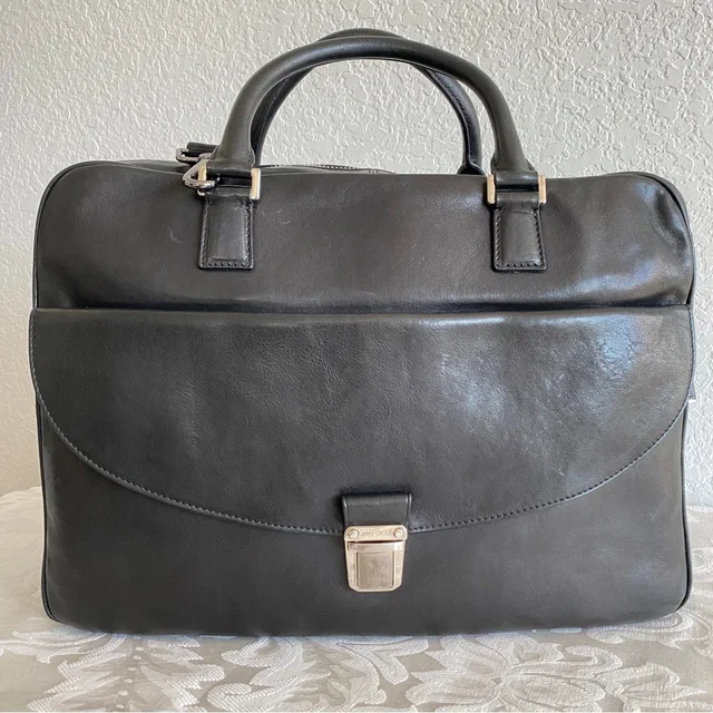 Jimmy Choo Leather Briefcase in black Leather from Poshmark, photo 1 of 1
