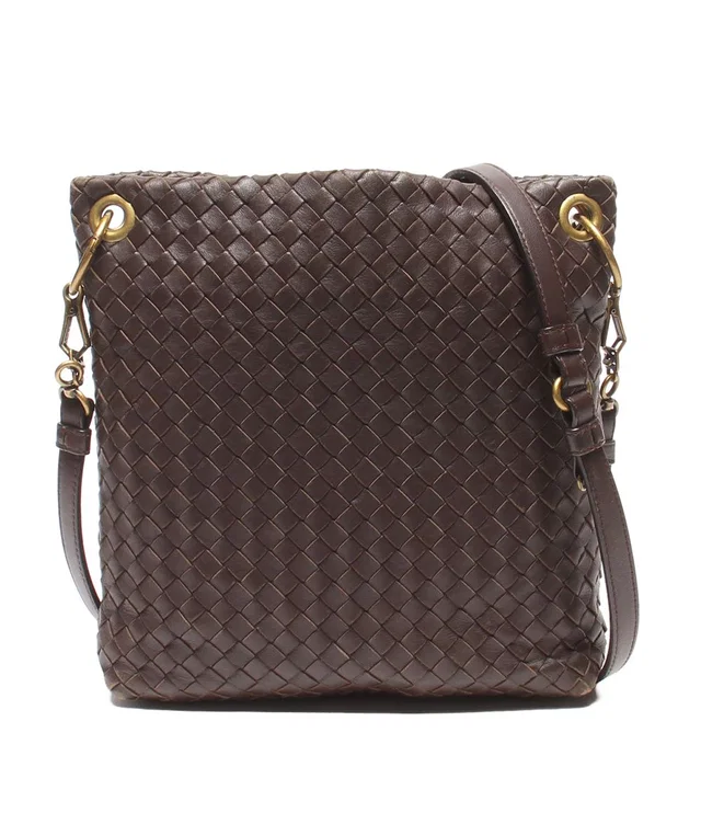 Bottega Veneta Shoulder Bag Crossbody Intrecciato in Woven leather from The Reluxe