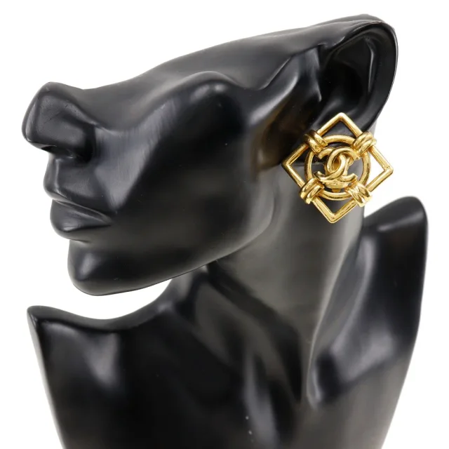 Chanel Plated Earrings in Gold Gold-plated metal from LuxUness, photo 2 of 7