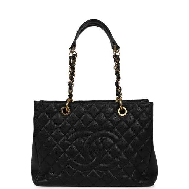 Chanel Grand Shopping Tote Black Caviar Gold Hardware in Black Caviar leather from Madison Avenue Couture