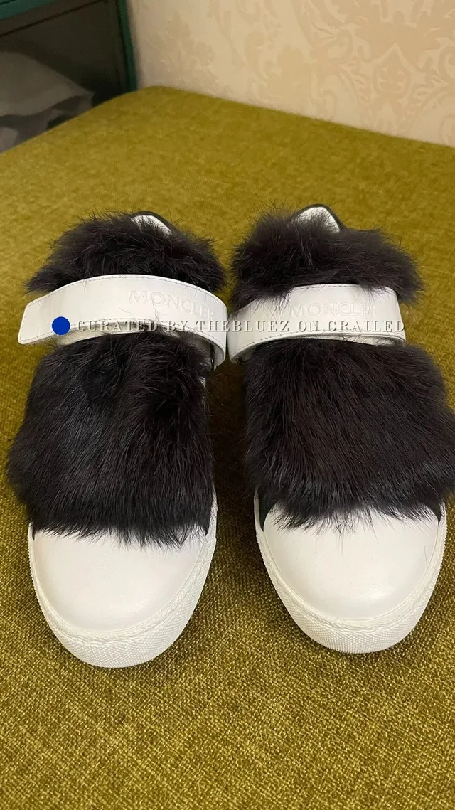 Moncler Secondhand White Leather Shoes, Women's (Size 4) in white Leather from Grailed