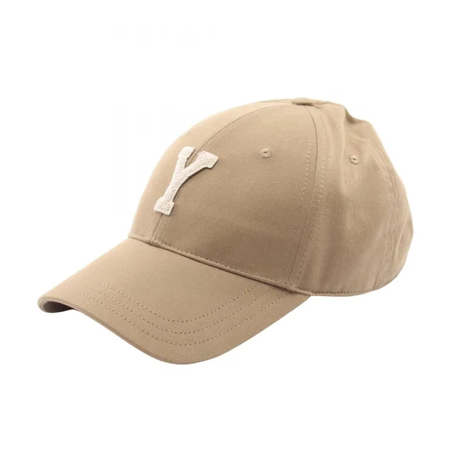 Saint Laurent Cap Varsity Sand Cap from The Reluxe