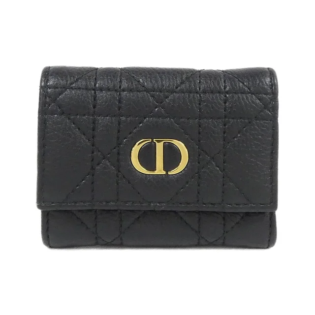 Dior Caro Veronia S5251UWHC Wallet in M900/BLACK / GOLD metal fittings calf from KOMEHYO