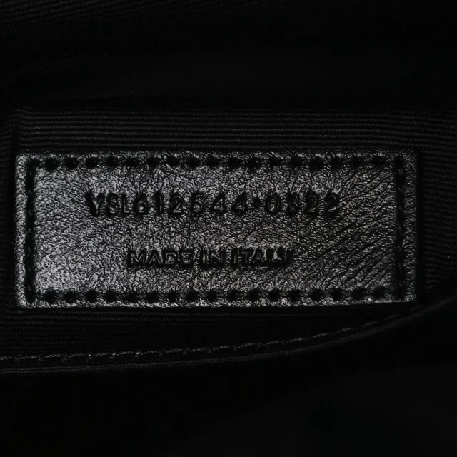 Saint Laurent Matelasse Monogram Lou Camera Bag Black in Black Calfskin from FASHIONPHILE, photo 7 of 10