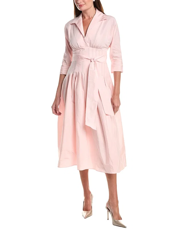 Teri Jon by Rickie Freeman Taffeta Tea Shirt Gown, image 1 of 1 from Rue La La
