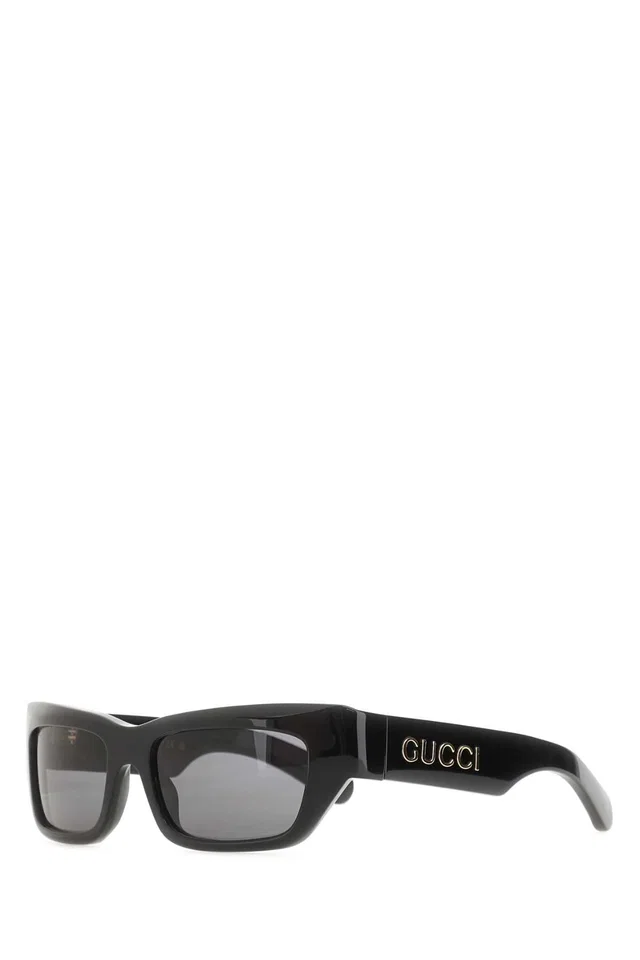 Gucci Black Acetate Sunglasses — Exterior in Black from HEWI