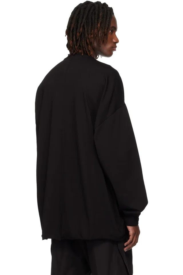 Rick Owens Black Temple Heavy Tommy T-shirt, photo 3 of 4 from SSENSE