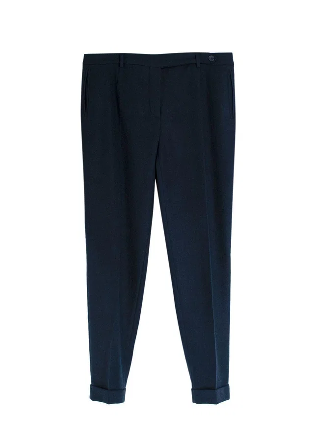 Loro Piana Mens Navy Cashmere Trousers in Navy Cashmere from HEWI